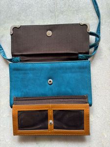 Teal Crossbody Bag