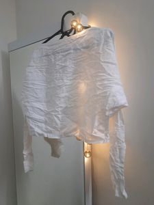 Pure Cotton - Thick White Korean Crop Top