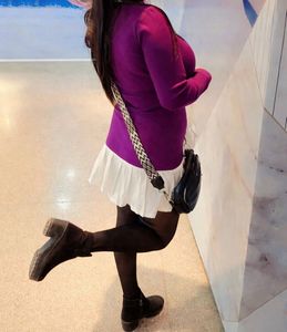 Stylish Purple V-Neck Sweater