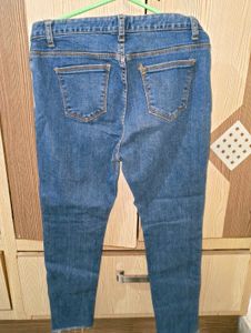Ripped Blue Denim Jeans