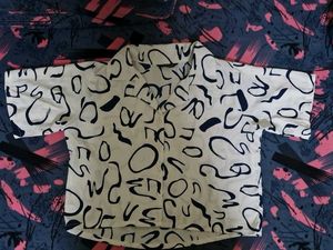 Patterned White Shirt