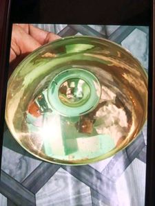 Floral Decorative Brass Bowl