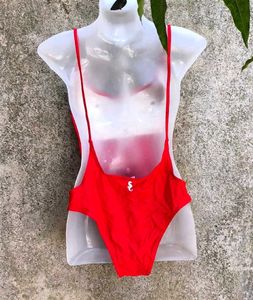 Red Hot Bay Watch Swim Wear Bodysuit Monokini