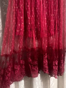 Embroidered Net Anarkali Dress