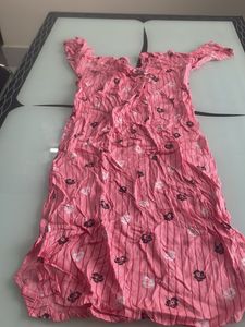 Pink Straight Kurta