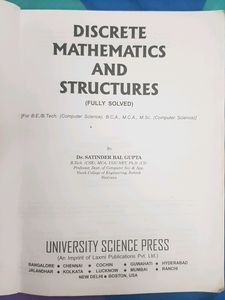 Discrete Mathematics And Structures By Dr. Satinde