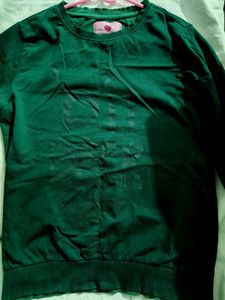Strawberry Girl Green Sweatshirt - M Size