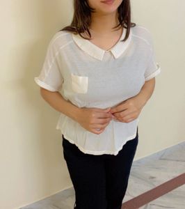 White Korean Top