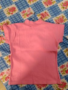 Pink Ribbed Crop Top Size XS