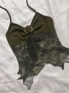 A boho Backless Top