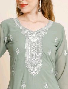 Elegant Embroidered Kurta Set