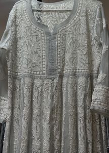 Georgette chikankari kurta