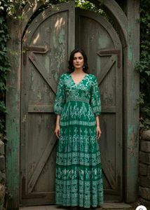 Elegant Green Maxi Dress