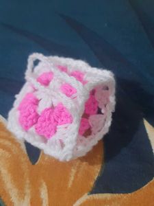 Handmade Crochet Flower Granny Square Ornament