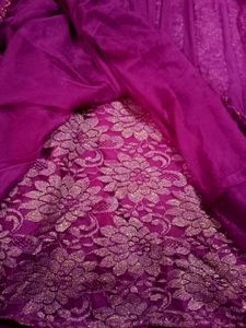 Purple Net+ Synthetic Gown