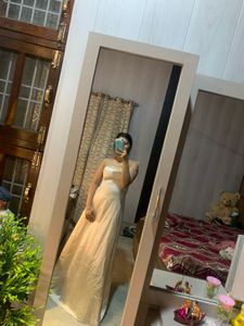 Shiny Golden Satin Gown🎀🦋💝