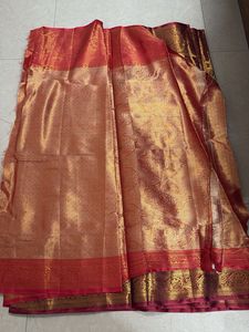 Golden Saree With Blouse
