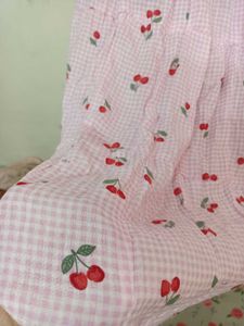 Cherry Gingham Maxi Skirt