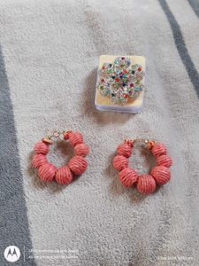 Combo Of Handmade Earings With Ring