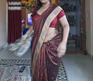 Elegant Striped Saree