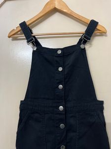 H&amp;M Dungaree Dress Black