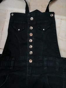 Black Denim overalls