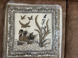 Vintage Duck Scene Pillow Cover