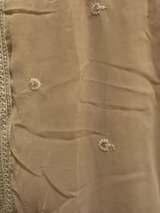 Elegant peach Anarkali Suit