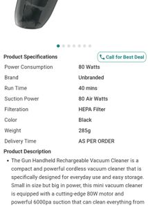 Cordless Handheld Vacuum Cleaner