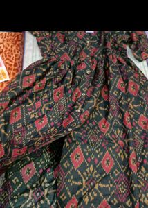 Ikkat Print Dress/Kurta