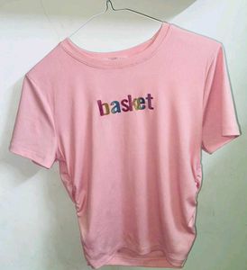 Pink 'Basket' Graphic Tee
