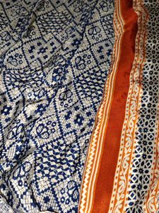 Crape Saree School Uniform