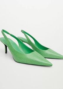 MANGO Textured Sling Backs