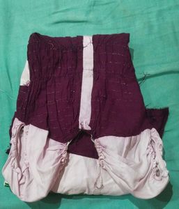 Purple &amp; White Dress