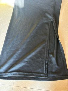 Black Pencil Skirt with side slit