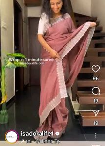 Elegant Maroon Saree