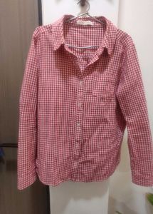 Girls Pink Nd White Chx Shirt
