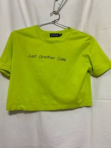 Sassafras Neon Crop Top