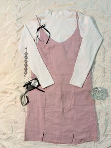 Pink Slip Dress