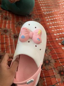 Cute Pink Bow Clogs