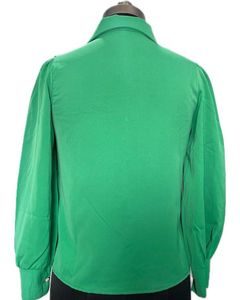 Green Long Sleeve Blouse