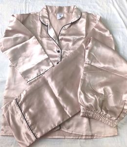 Silky Pink Pajama Set