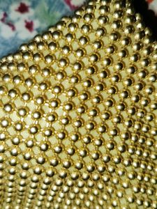 Vintage Gold Beaded Clutch