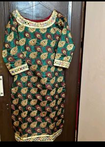 Green & Gold Kurta
