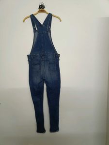 Dark Blue Denim Dungaree with Adjustable Straps