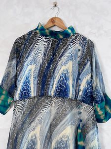 Multicolour Irregular Print Dress (Women)