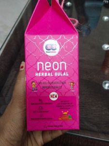 Pink Herbal Gulal Seal Packed