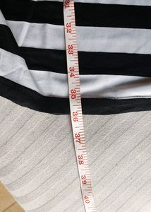 Black N White Long Dress Size L-XL
