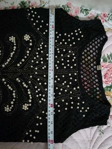 Black Pearl Embellished Top