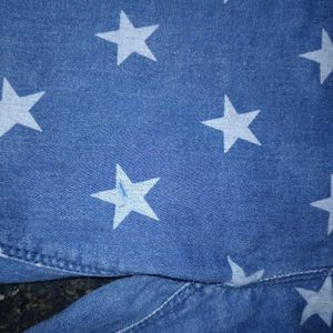 Unisex Stretchable Star-Print Jeans